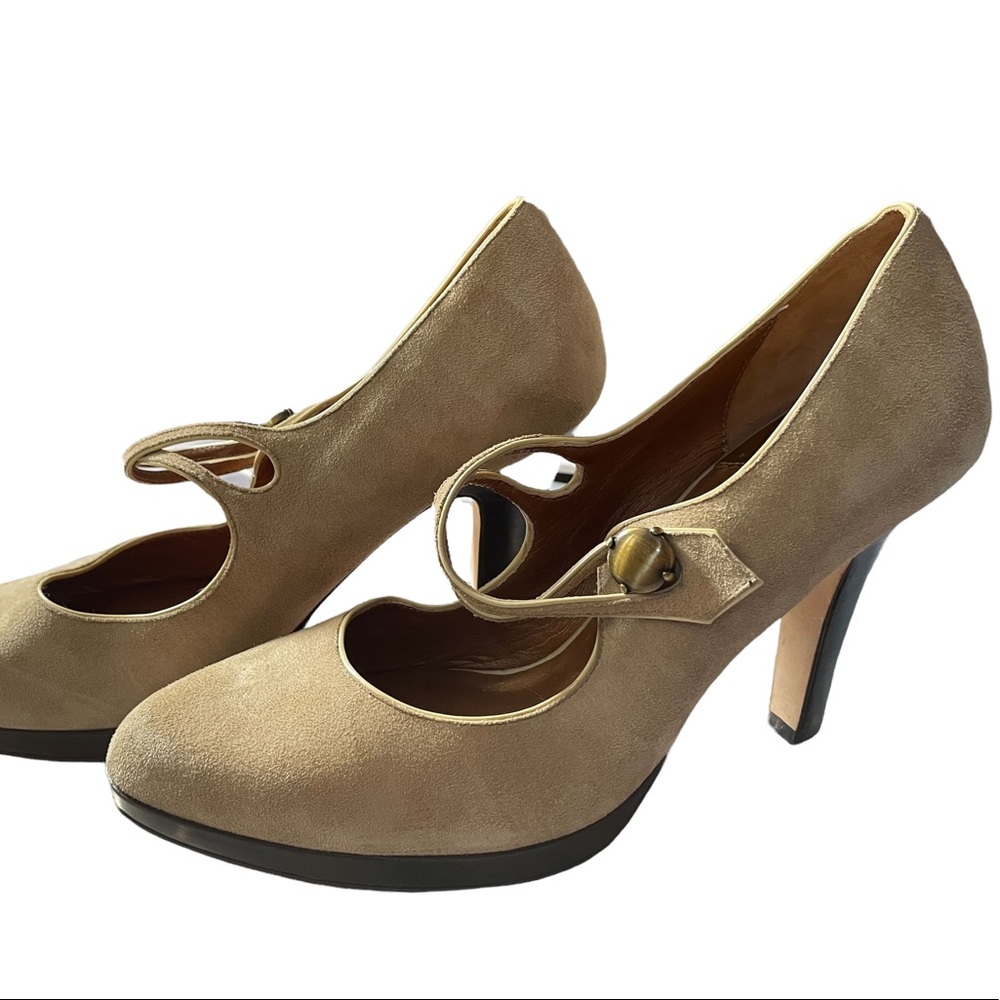 Cole Haan Suede “Afina” Air Mary Jane Pumps